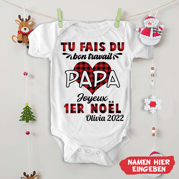 PaPa Tu Fais Du Bon Travail Baby Onesie - NT-HB09112242