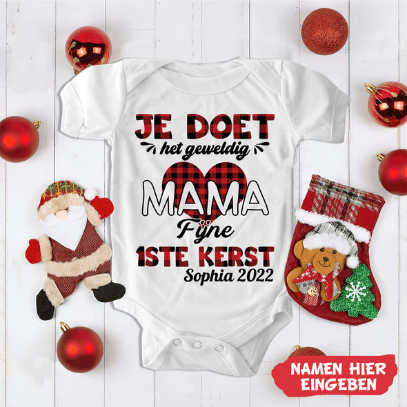 MaMa Je Doet Het Geweldig Baby Onesie - NT-HB09112243