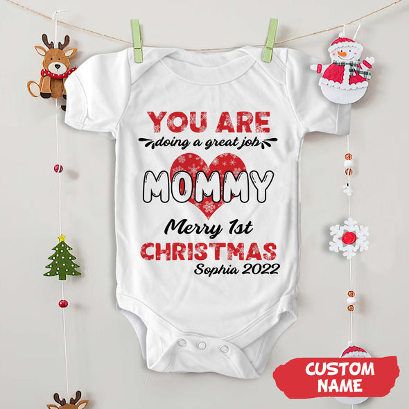 Personalized Gift For Future Mommy You Are Doing A Great Job Baby Onesie_NT_HB1011221