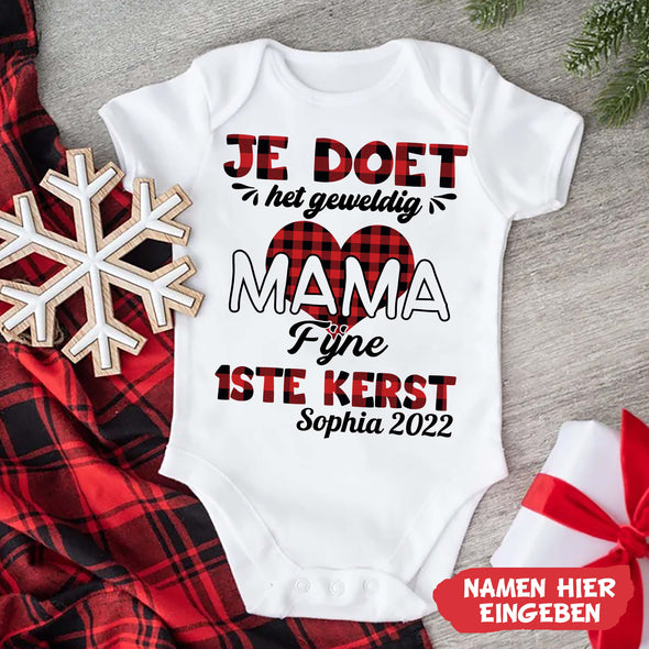 MaMa Je Doet Het Geweldig Baby Onesie - NT-HB09112243