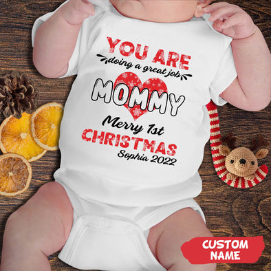 Personalized Gift For Future Mommy You Are Doing A Great Job Baby Onesie_NT_HB1011221