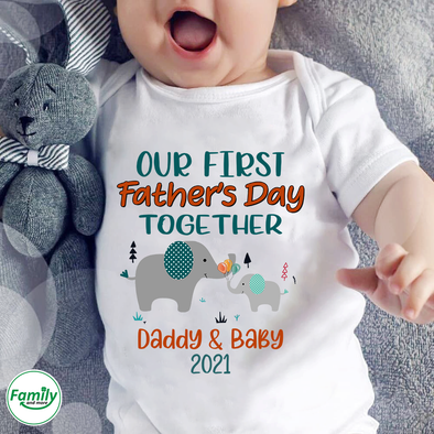 Father's Day Together-nt Baby Onesie