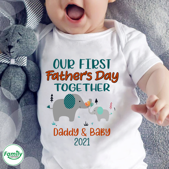 Father's Day Together-nt Baby Onesie