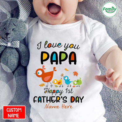 I love you Papa-nt Baby Onesie