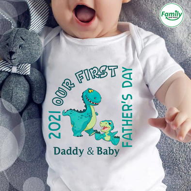Our first Father's Day 2021-nt Baby Onesie
