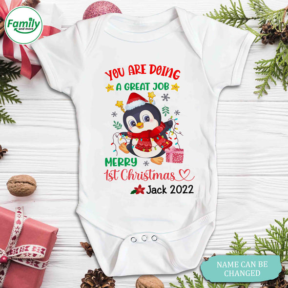 Personalized Gift For Mommy And Daddy You Are Doing A Great Job Baby Onesie - NT - HB2010221
