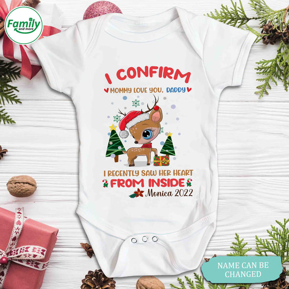 Personalized Gift For Daddy I Confirm Mommy Loves You Baby Onesie-NT-HB2110223