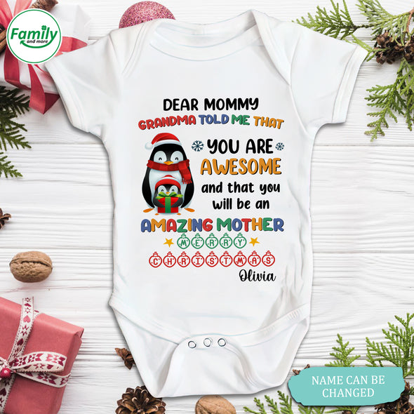 Personalized Gift For Mommy You Will Be An Amazing Mother Onesie - NT - HB1110223