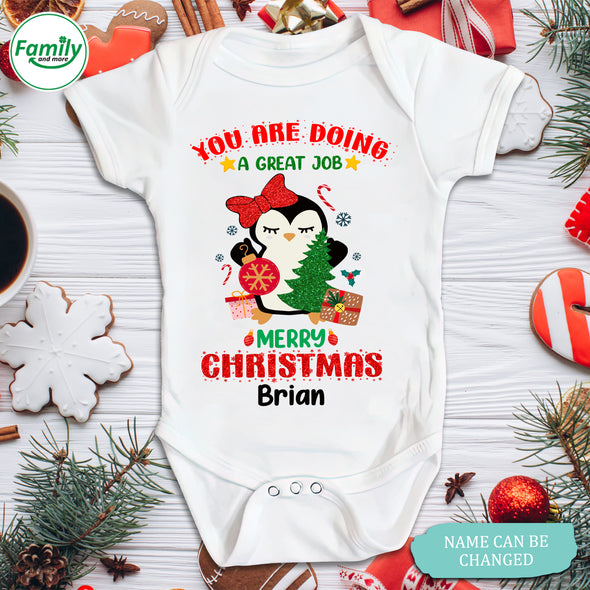 Personalized Gift For Daddy And Mommy You're Doing A Great Job Baby Onesie - NT - HB0710224