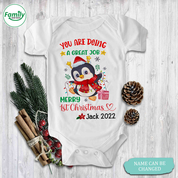Personalized Gift For Mommy And Daddy You Are Doing A Great Job Baby Onesie - NT - HB2010221