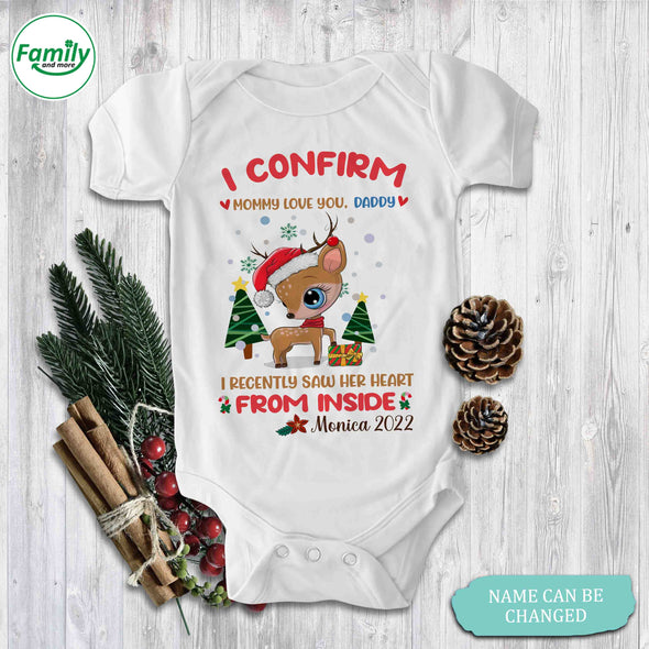 Personalized Gift For Daddy I Confirm Mommy Loves You Baby Onesie-NT-HB2110223