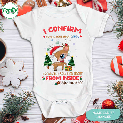 Personalized Gift For Daddy I Confirm Mommy Loves You Baby Onesie-NT-HB2110223