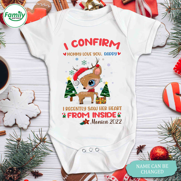 Personalized Gift For Daddy I Confirm Mommy Loves You Baby Onesie-NT-HB2110223
