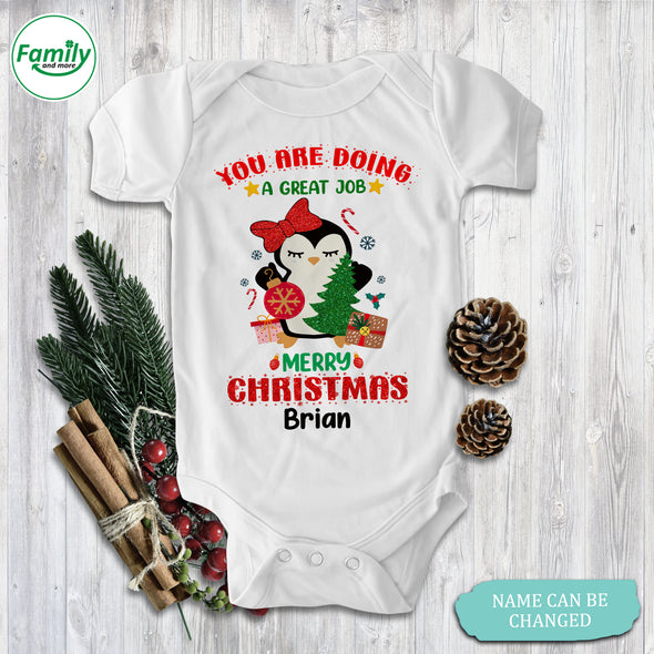 Personalized Gift For Daddy And Mommy You're Doing A Great Job Baby Onesie - NT - HB0710224