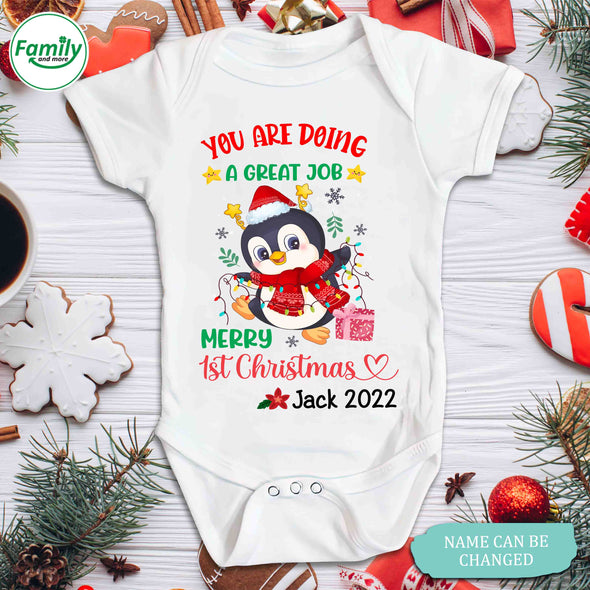 Personalized Gift For Mommy And Daddy You Are Doing A Great Job Baby Onesie - NT - HB2010221