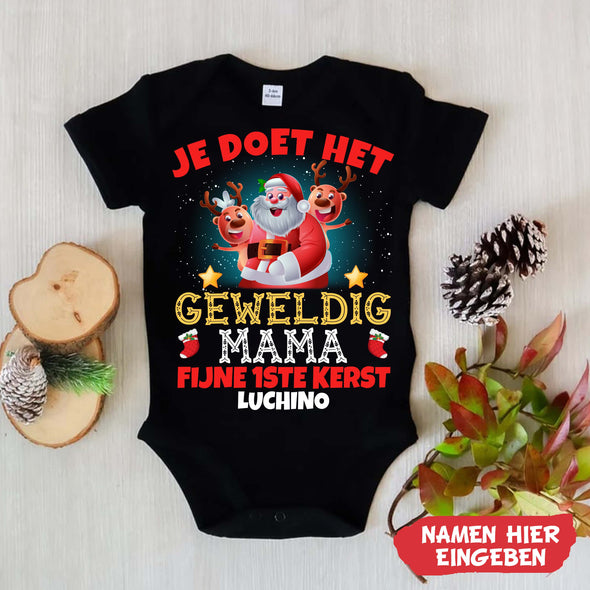 MaMa Je Doet Het Geweldig Baby Onesie - NT-HB09112238-2