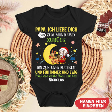 Papa ich Liebe Dich bis Zum Mond Und Zurück Baby Onesie - NT -HB0811221-2