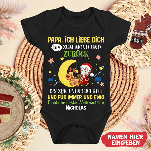 Papa ich Liebe Dich bis Zum Mond Und Zurück Baby Onesie - NT -HB0811221-2