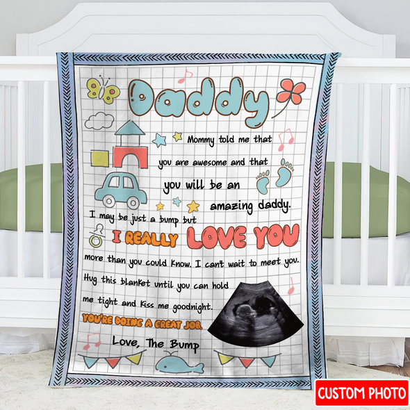 Personalized Gift For Future Daddy I Really Love You Blanket - NT - NN2704223