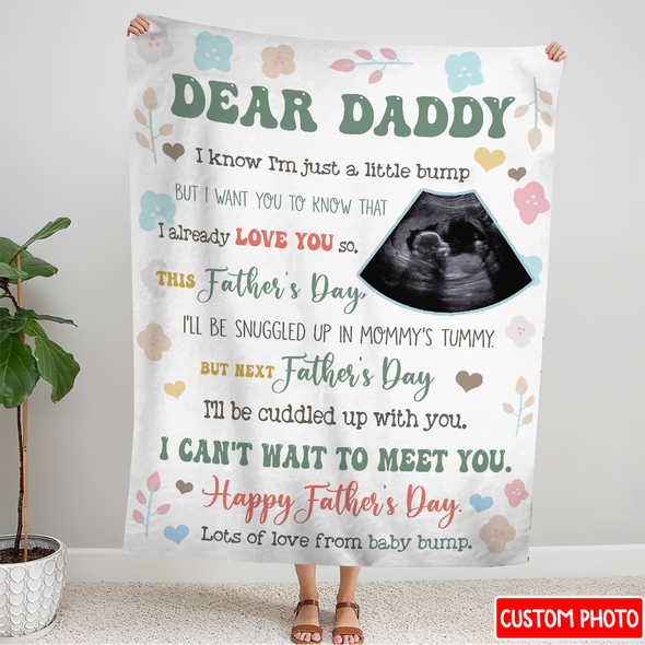 Personalized Gift For Future Daddy I Already Love You So Me Blanket - NT - NN0505223