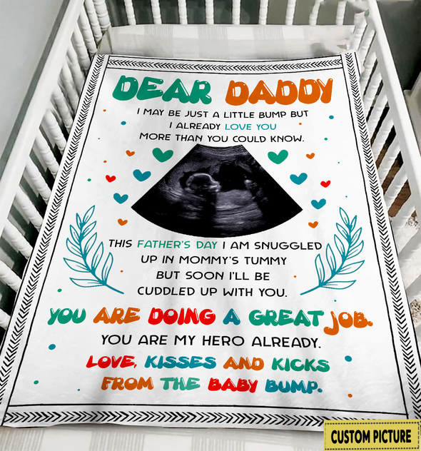 Personalized Gift For Future Daddy You Are My Hero Already Blanket - NT - NN1005223