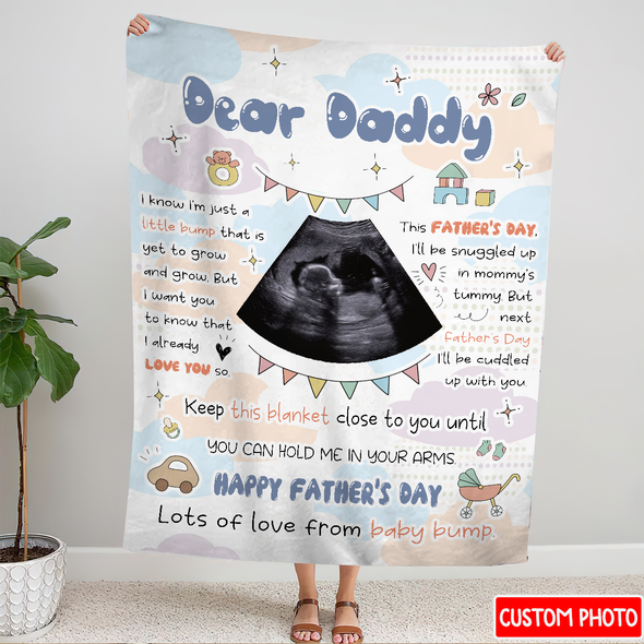 Personalized Gift For Future Daddy Happy Father's Day Blanket - NT - NN1105225