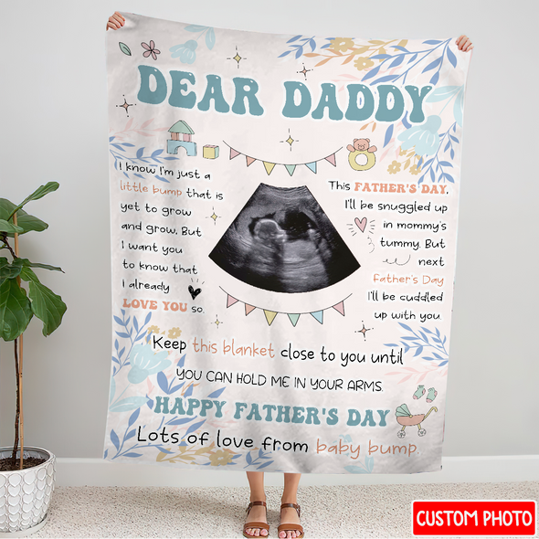 Personalized Gift For Future Daddy Happy Father's Day Blanket - NT - NN2604222
