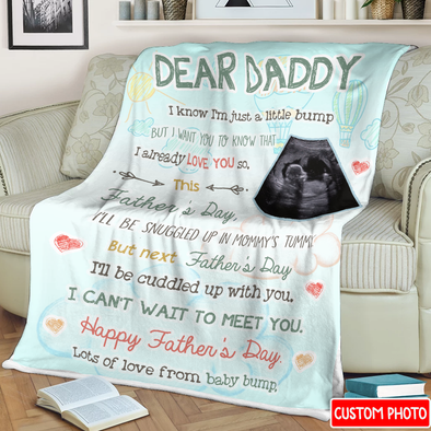Personalized Gift For Future Daddy I'll Be Cuddled Up With You Blanket - NT - NN0108223