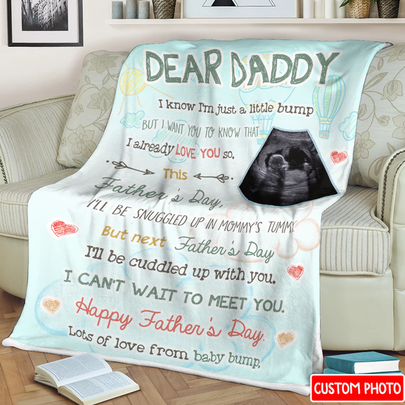 Personalized Gift For Future Daddy I'll Be Cuddled Up With You Blanket - NT - NN0108223