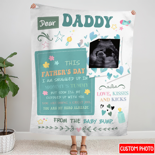 Personalized Gift For Future Daddy You Are My Hero Already Blanket - NT - NN0308221