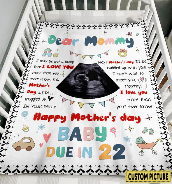 Personalized Gift For Future Mommy Next Mother's Day I'll Be Cuddled Up With You Blanket - NT - NN0104221