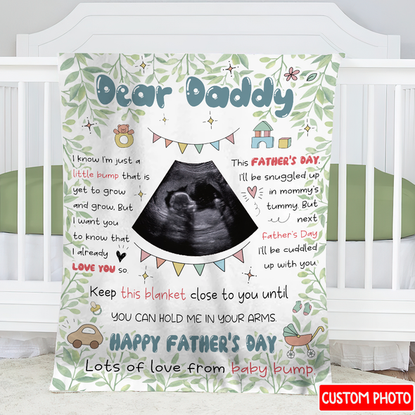 Personalized Gift For Future Daddy I Already Love You So Blanket - NT - NN2804221