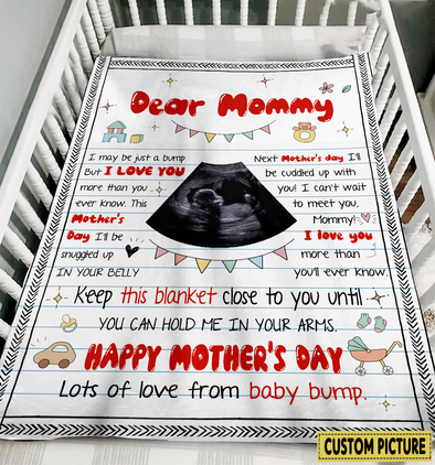 Personalized Gift For Future Mommy Keep This Blanket Close To You Until You Can Hold Me In Your Arms Blanket - NT - NN3003222