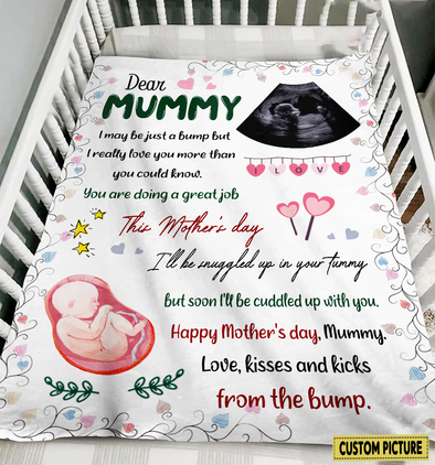 Personalized Gift For Mummy I May Be Just A Bump But I Love You More Than You' Know Blanket - NT - NN0303224