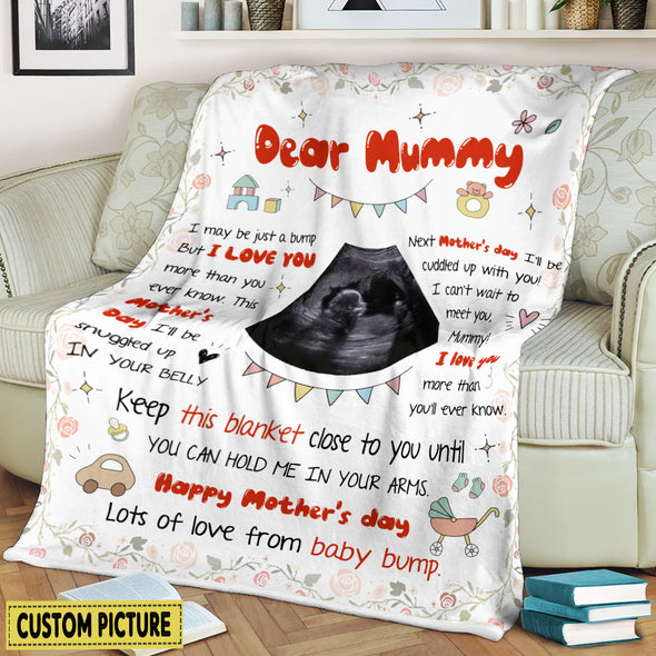 Personalized Gift For Future Mummy I Can't Wait To Meet You Blanket - NT - NN1002223