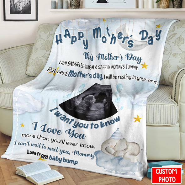 Personalized Gift For Future Mommy Next Mother's Day, I Will Be Resting In Your Arm Blanket - NT - NN0704223