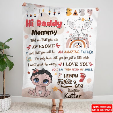 Gift For Future Daddy You Will Be An Amazing Father Blanket - NT - NN0308223