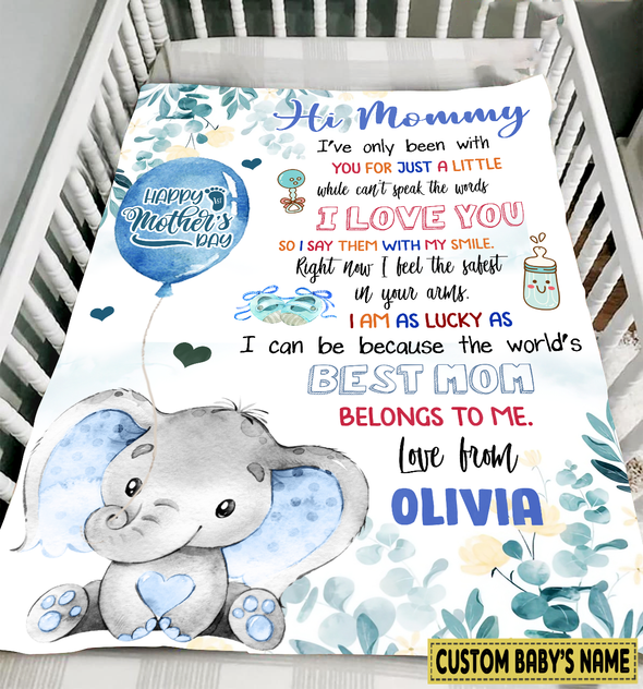 Personalized Gift For Future Mummy The World's Best Mom Belongs To Me Blanket - NT - NN1503223