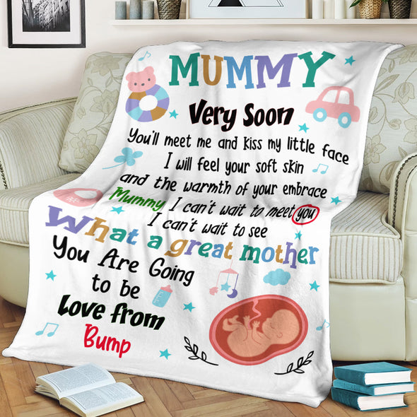 Gift For Mummy I Can't Wait To Meet You Blanket - NT - NN0902223