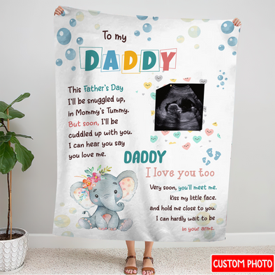 Personalized Gift For Future Daddy You'll Meet Me Blanket - NT - NN0108222