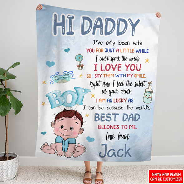Gift For Daddy Happy Father's Day Blanket - NT - NN0208222