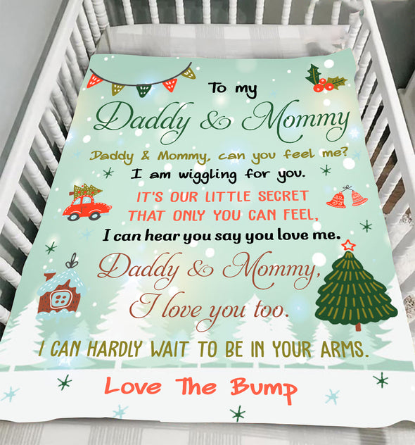 Gift For Future Daddy And Mommy I Can Hardly Wait To Be In Your Arms Blanket - NT - NN22112112