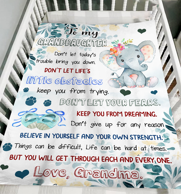 Gift For Future Granddaughter Believe In Yourself And Your Own Strength Blanket - NT - NN0903222