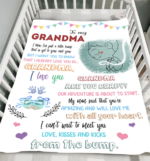 Gift For Future Grandma My Mom Said That You're Amazing And Will Love Me With All Your Heart Blanket - NT - NN1811219