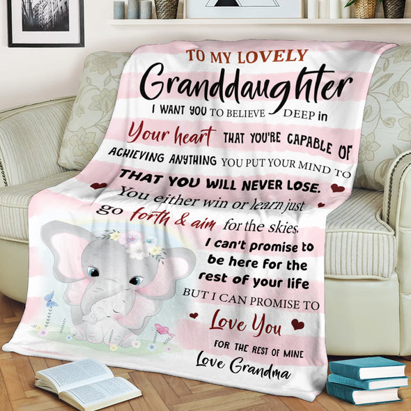Gift For Future Granddaughter I Want You To Believe Deep In Your Heart Blanket - NT - NN2312211