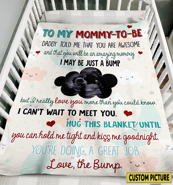 Personalized Gift For Future Mommy Daddy Told Me You Are Awesome Blanket - NT - NN3003226