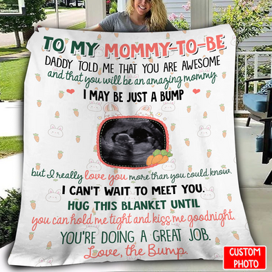 Personalized Gift For Future Mommy I Can't Wait To Meet You Blanket - NT - NN3003227