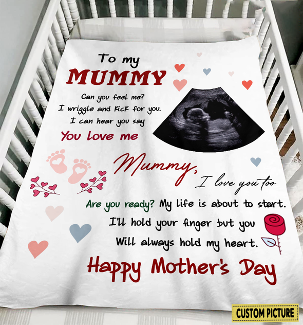 Personalized Gift For Future Mummy I'll Hold Your Finger But You Will Always Hold My Heart Blanket - NT - NN0503222