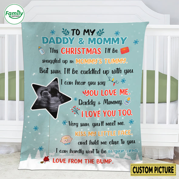 Personalized Gift For Daddy and Mommy I Love You Too Blanket - NT-HB2909221