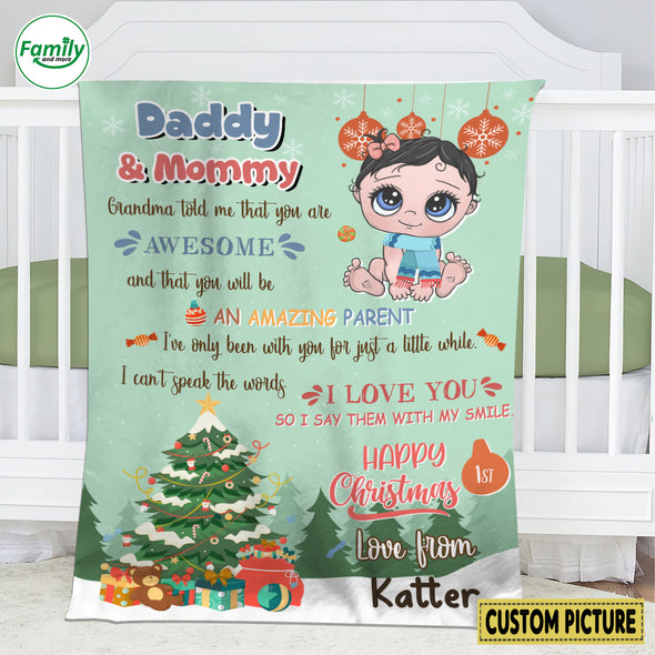Personalized Gift For Daddy and Mommy You Will Be An Amazing Parent Blanket - NT-HB2309222